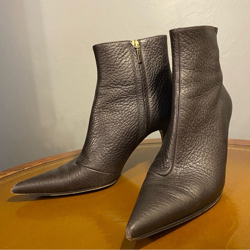 Dolce and Gabbana BLACK/GREY/PEWTER ANKLE BOOTS